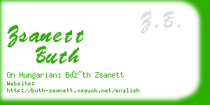 zsanett buth business card